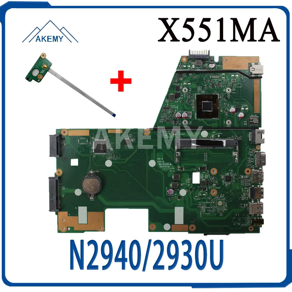 X551MA материнская плата N2940/2930/2920 для Asus F551MA D550M X551M Материнская ноутбука
