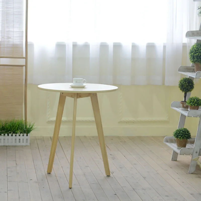 Кофейный столик из массива дерева для маленькой квартиры небольшой креативный