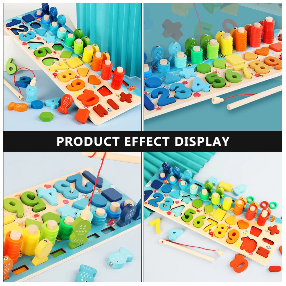 

1 set of Early Education Shape Number Matching Plaything Children Toys