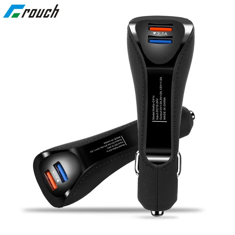 Автомобильное зарядное устройство USB Quick Charge 3 0 QC3.0 мобильный телефон с 2 портами