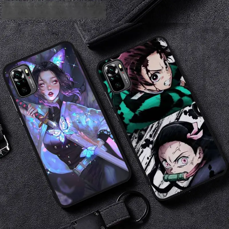 Demon Slayer Phone Case For Xiaomi redmi mi note 9 9a 8 8a 10 9 9s 8 8t 7 9t 10 pro max mobile bags Fashion Anime Shell Cover