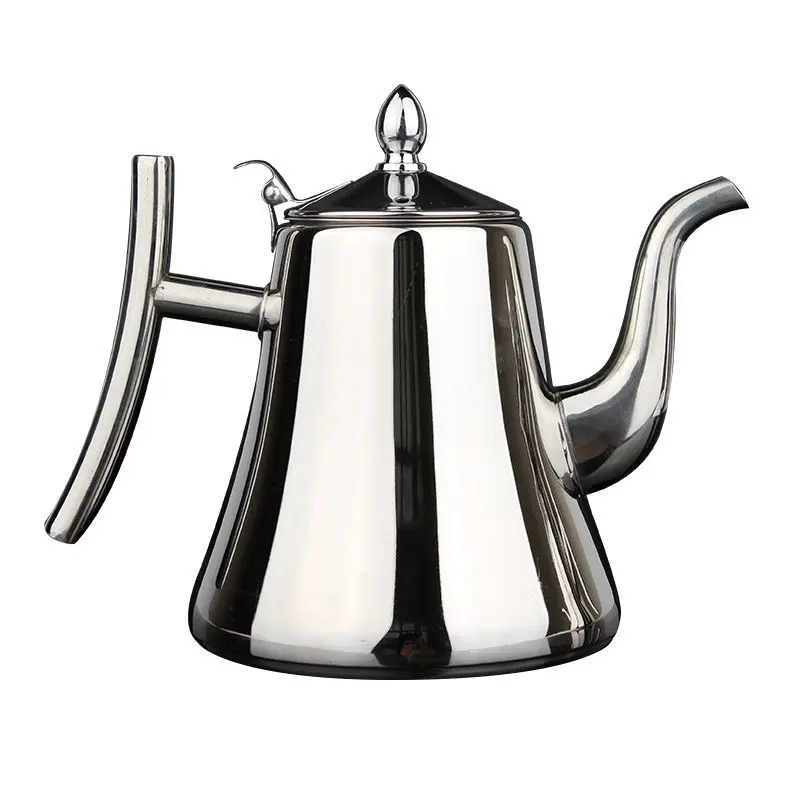 

Coffee Pot 1L/1.5L/2L Large Capacity Stainless Steel Thicker Teapot Coffee Pot With Filter Hot Coffee Milk Maker Silvery Gold