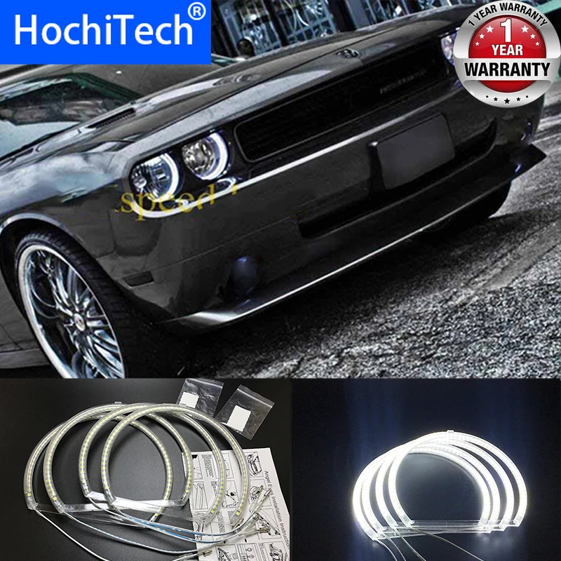

HochiTech Super bright White color light SMD LED Angel eyes for Dodge challenger 2008-2014 Car Styling Daytime Running Light