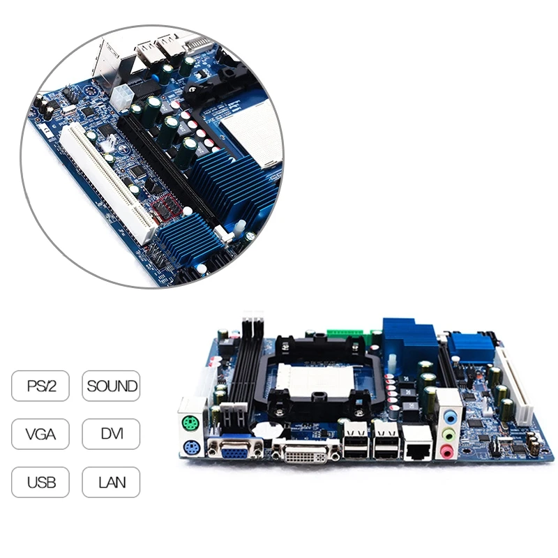 Материнская плата A78 Ddr3 Lx3 Plus с разъемом Am3 + Usb2.0 Sataii 16Gb настольная материнская |