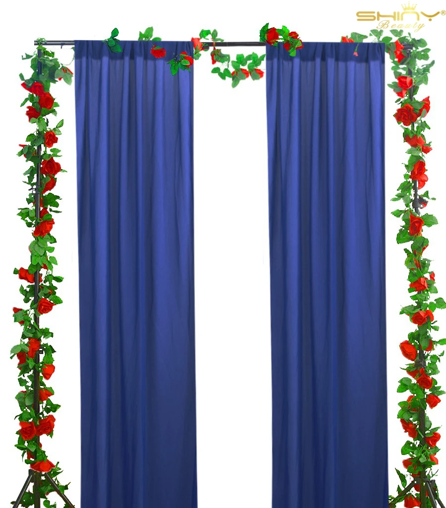 Синяя Современная Короткая занавеска для кухни 72 дюйма s 36x72 дюймов Тюль шифон фон