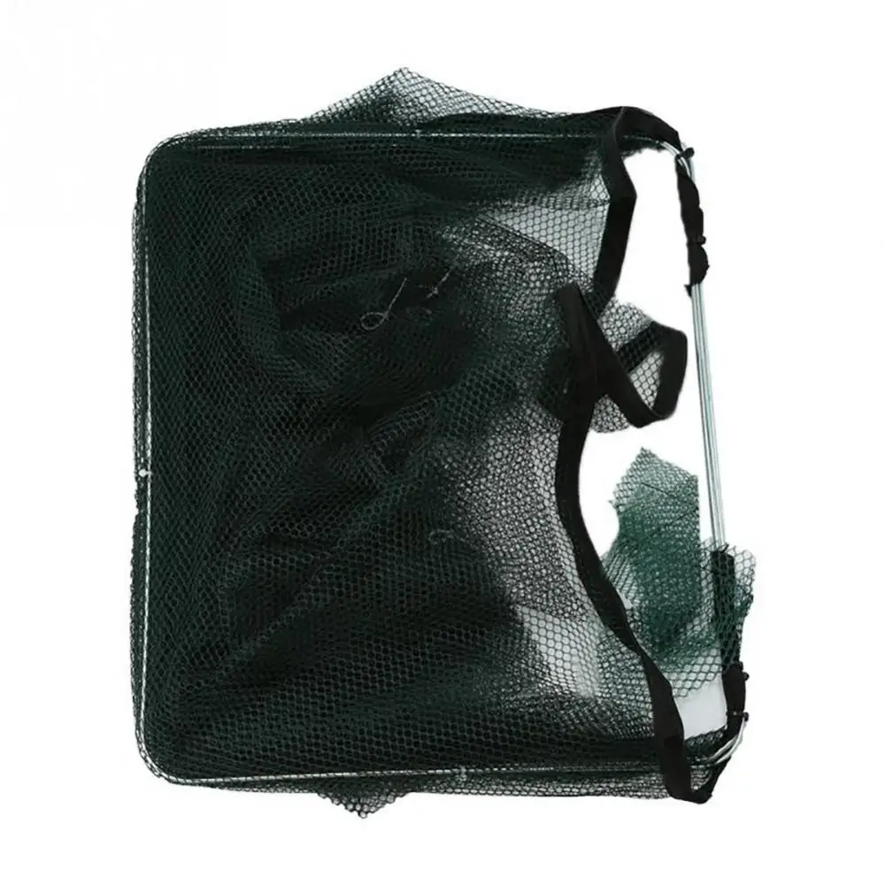 35% Discounts Hot! 6 Holes Foldable Automatic Fishing Net Shrimp Cage Nylon Mesh Crab Fish Trap