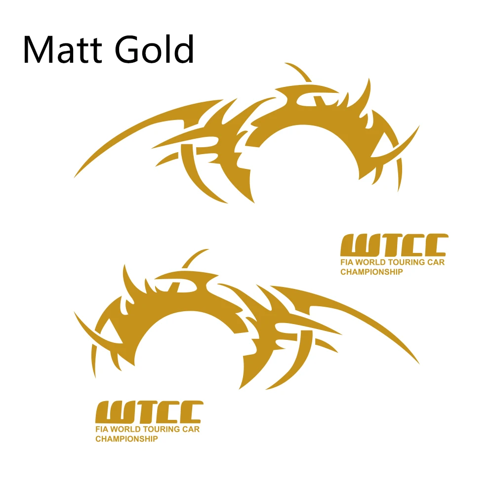 

Универсальные 4 шт. боковые ПВХ наклейки на заднюю шину автомобиля, наклейки WTCC, виниловая пленка, наклейки, украшения, аксессуары для тюнинга кузова автомобиля