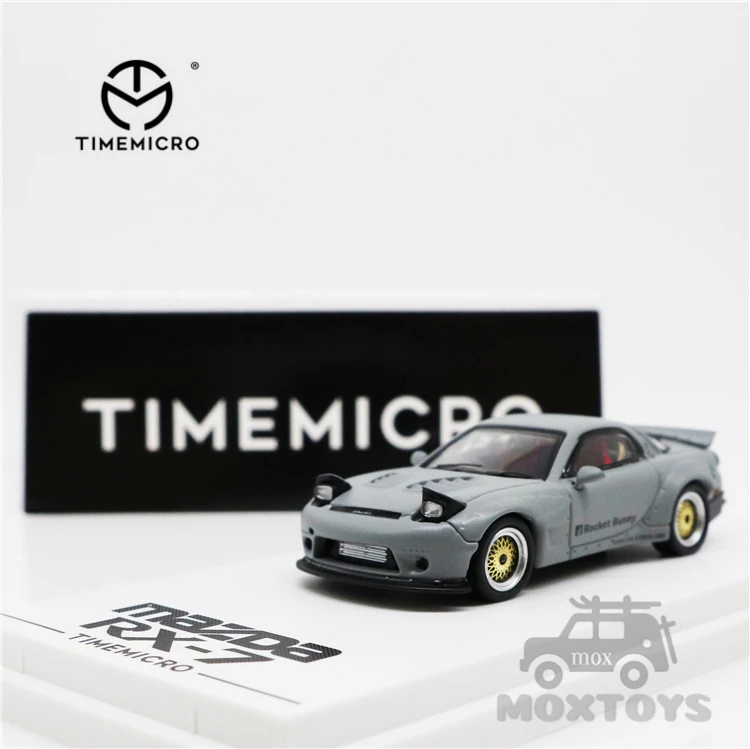 TimeMicro 1:64 LBWK фунтов лёгкий нейлоновый трос работы Toyota Supra/Pandem Rocket Bunny Mazda RX-7 серый