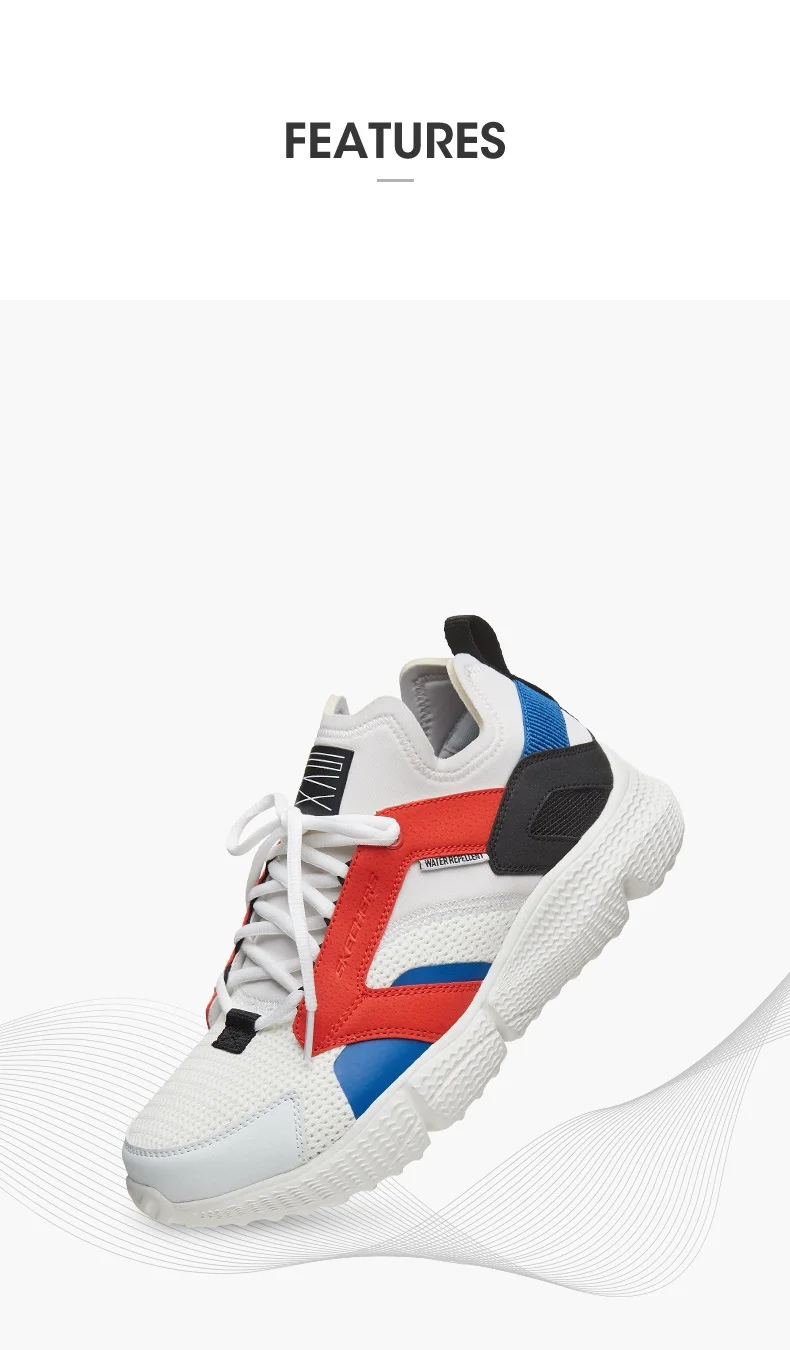 Skechers/мужская спортивная удобная повседневная обувь на платформе; Мужская прогулочная обувь; кроссовки; Tenis Masculino Adulto 51978-WMLT