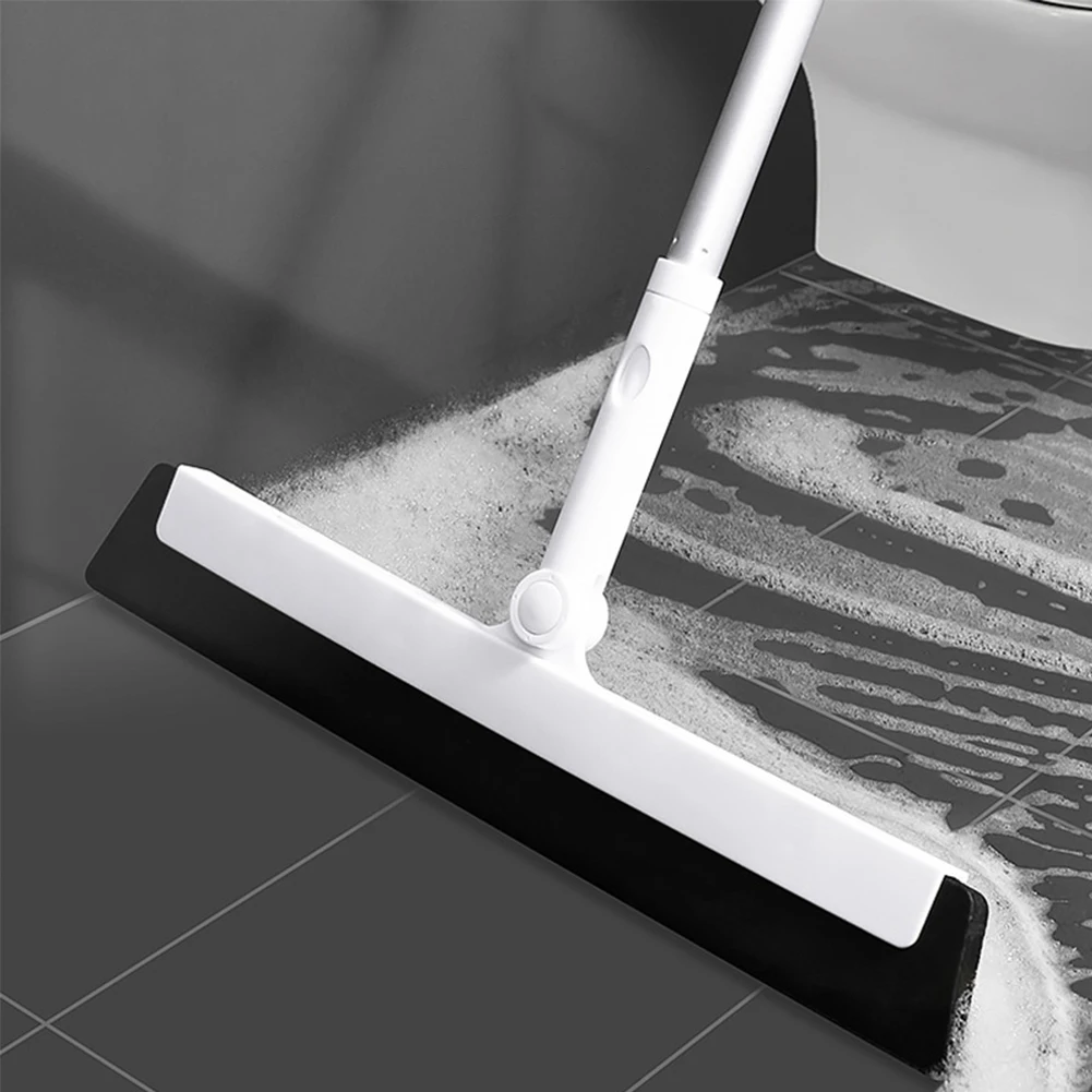 

New 180° Rotatable Magic Broom Floor Brush Floor Scrubber Glass Wiper with Adjustable Long Handle Kitchen Bathroom Cleaning Tool