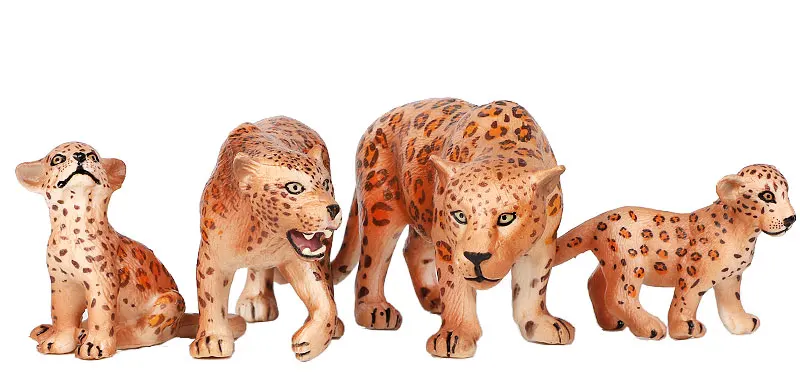 

High Quality Simulation Leopard Panther Toy Simulation Leopard Animal Learning Educational Children Toys Birthday Gift JJ60SB