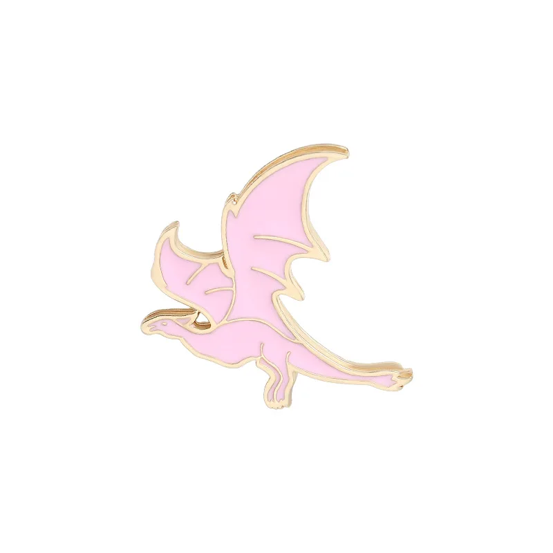 

Dinosaur series in 4 colors, cartoon pins, collect gifts for friends, DIY accessories badge brooch