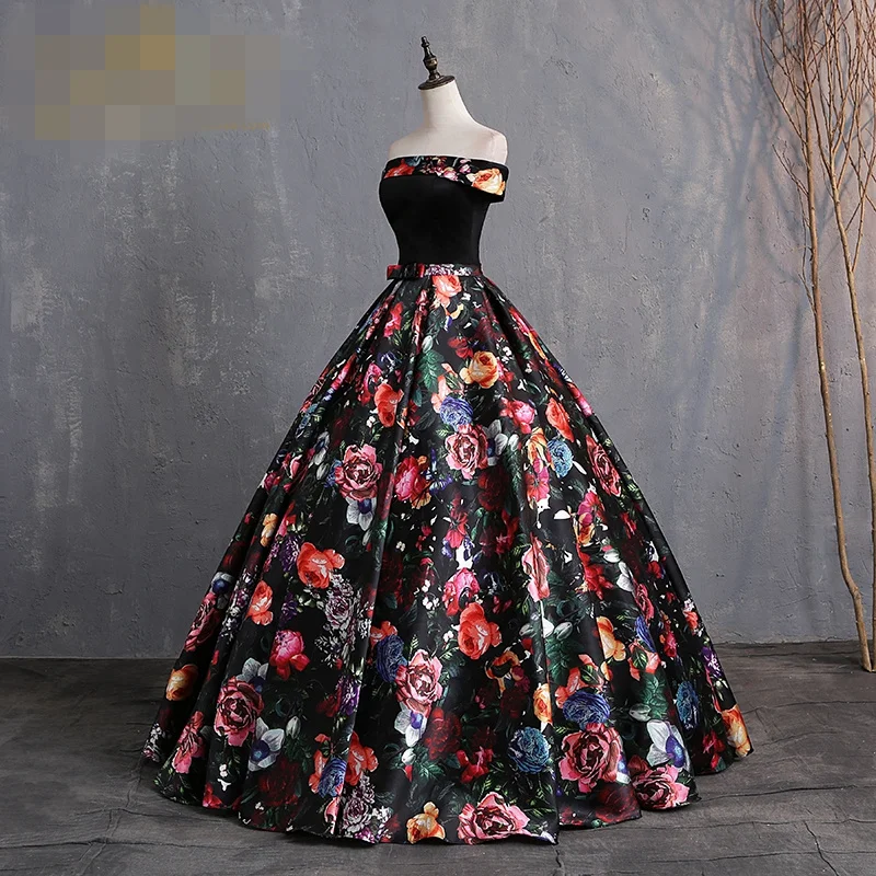 Женское свадебное платье до пола It's YiiYa винтажное с цветочным принтом вырезом