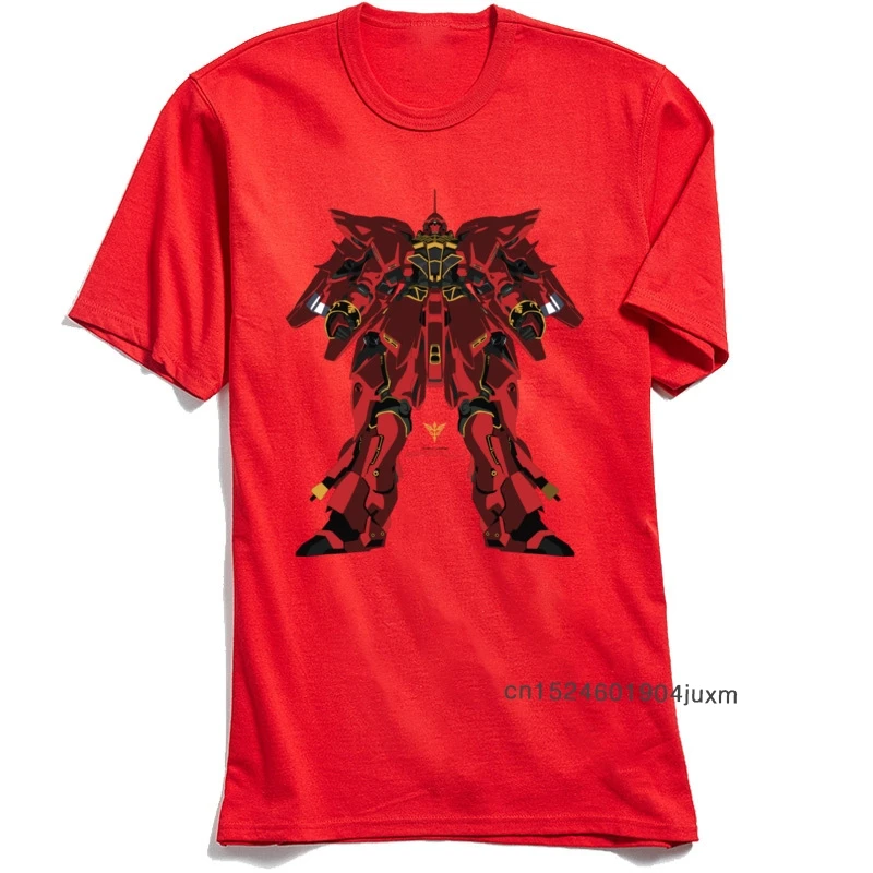Мужская футболка с 3D принтом Sinanju MSN 06S Красная Gundam 2018 Новый рождественский
