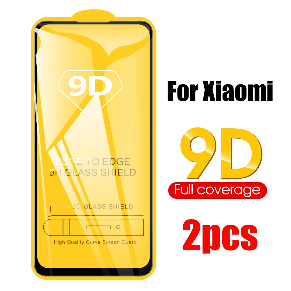 2 предмета в комплекте для Xiaomi redmi note 9s 9D премиум класса закаленное стекло xiaomi Redmi