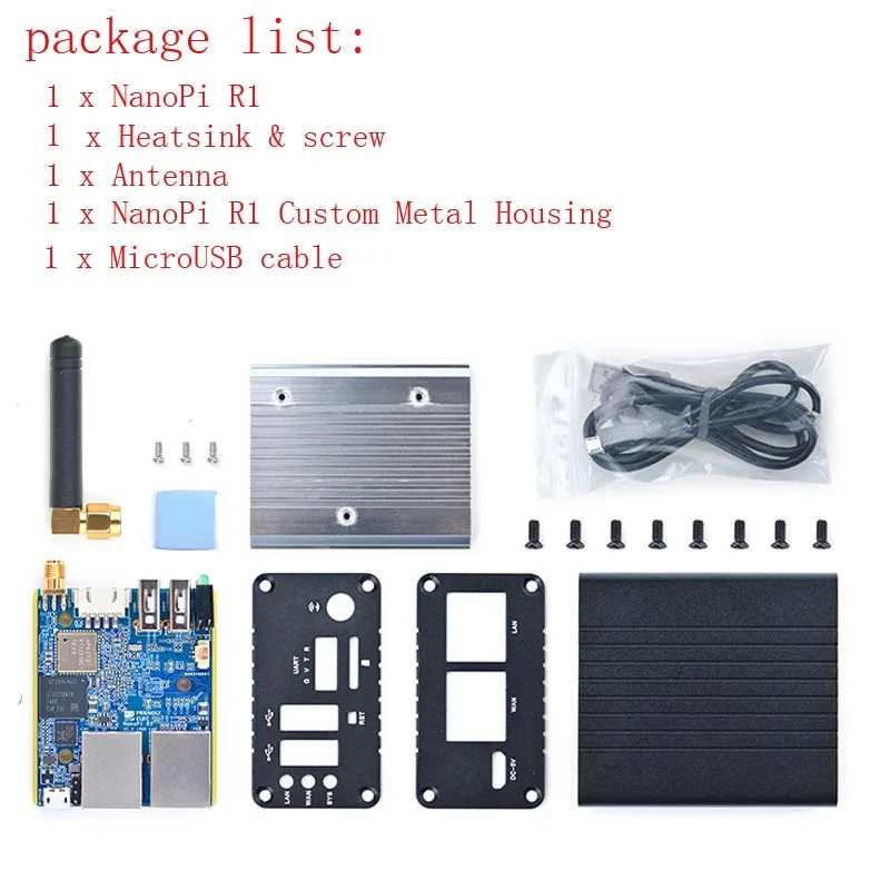 Nanopi R1 двухэкранный маршрутизатор Интернета вещей IoT поддержка Ubuntu с открытым