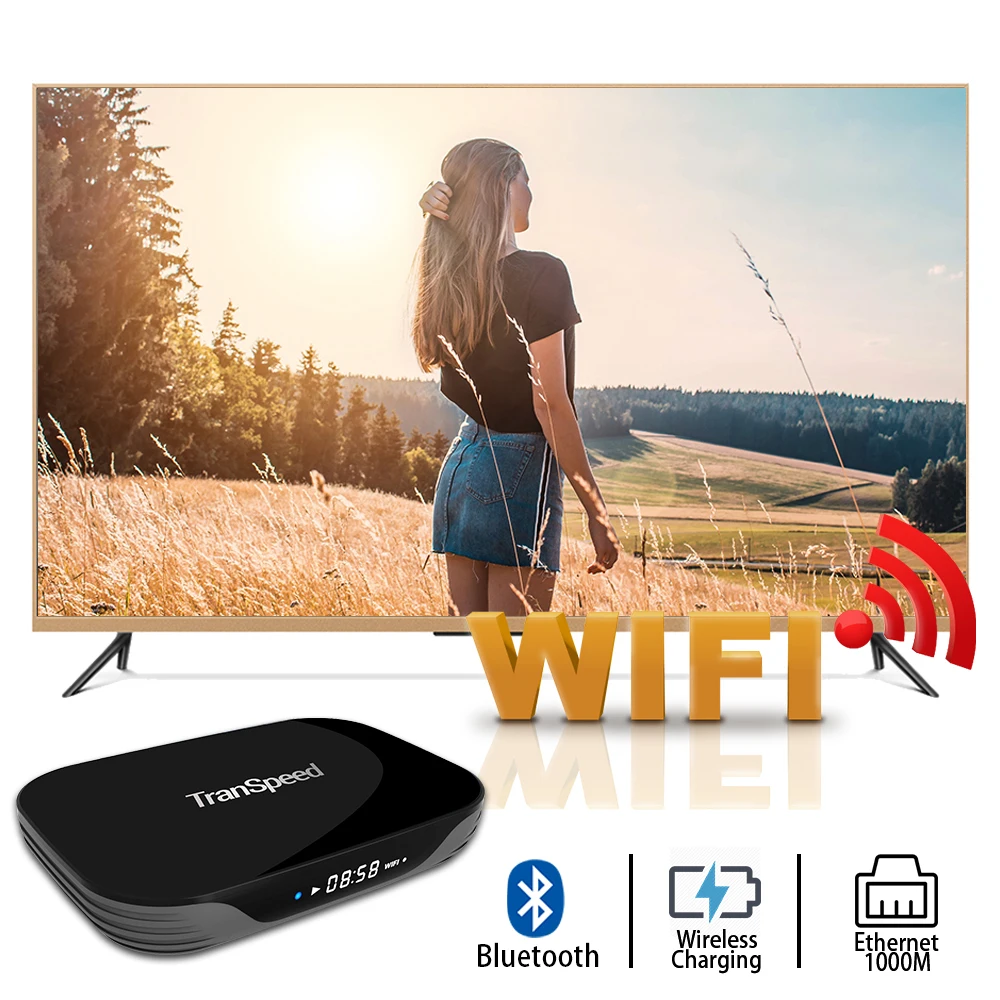 ТВ-приставка Android 9 0 Transpeed X3 Bluetooth Amlogic S905X3 4 ГБ 32 64 Гб 128 8K HDR 1000 м Wifi | Электроника