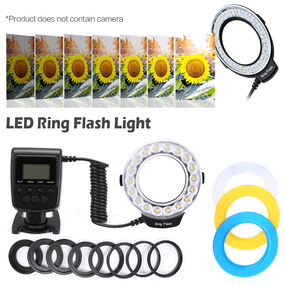 Портативный круговой флеш светильник для наполнения лампа цифровых одиночных