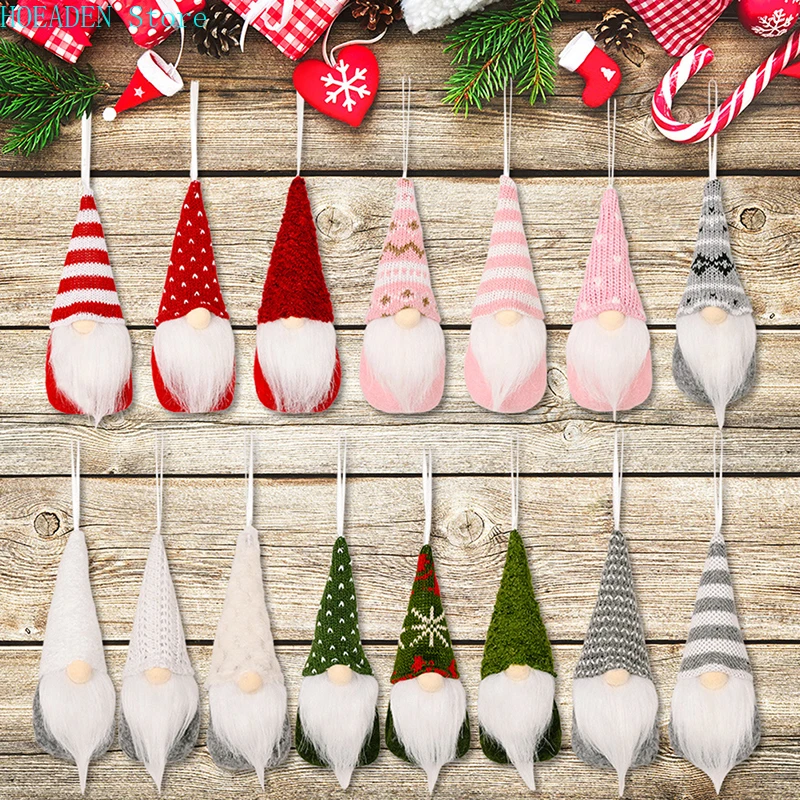 

Christmas Faceless Gnome Santa Xmas Tree Hanging Ornament Doll Deco Home Pendant