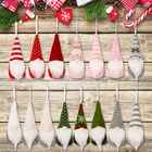 Рождественская безликая гнома, Санта, рождественская елка, подвесное украшение, кукла, декоративная подвеска для дома