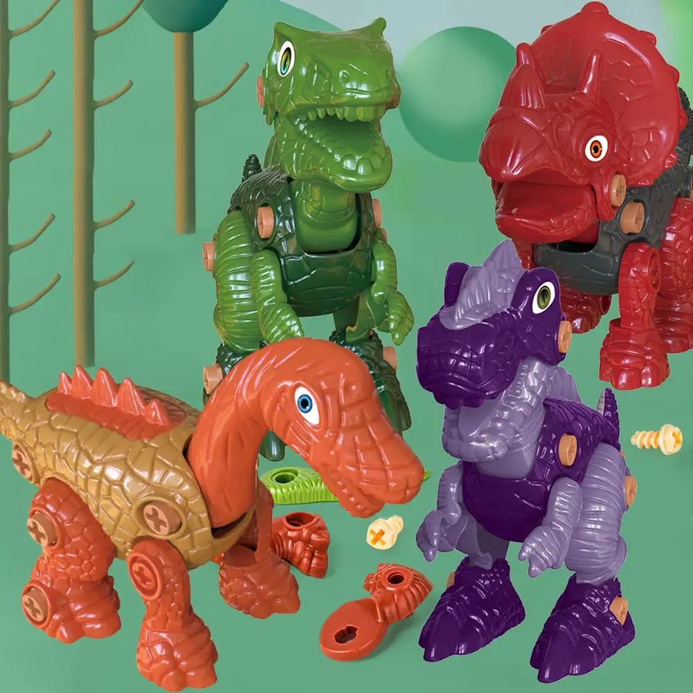 

Take Apart Dinosaur Toys Educational Stem Learning Toys Set with Drill For Boys Girls Christmas Birthday Gifts (Random Color)