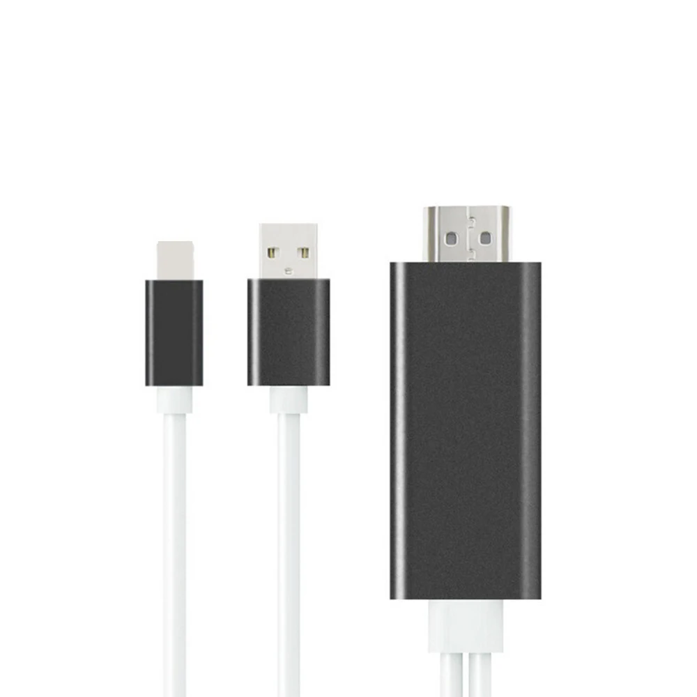 Кабель переходник с USB на HDMI 1080P для Apple iPhone HDTV TV Штекерный кабель цифровой AV IOS