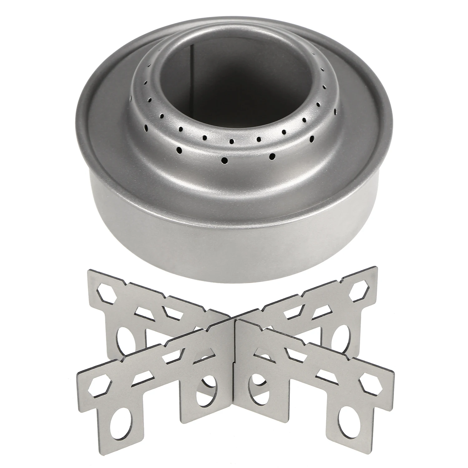 Спиртовая плита титановая для кемпинга с крестообразной подставкой | Спорт и