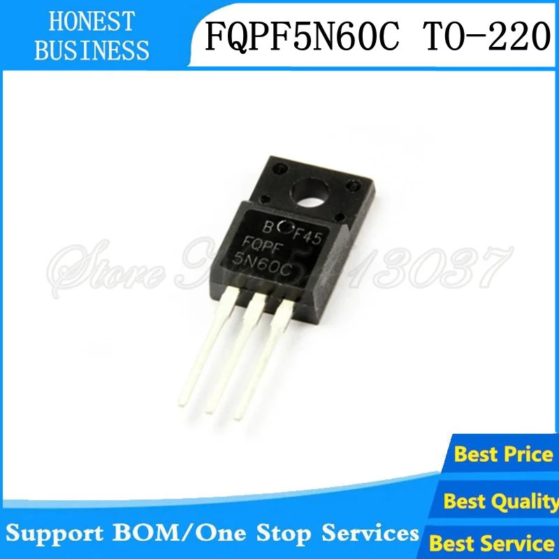 10 шт FQPF5N60C TO 220F 5N60C 5N60 N Channel MOSFET|Аксессуары для наушников| |