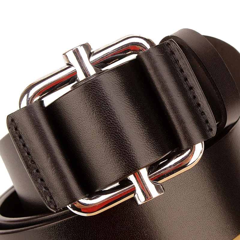 Ремень мужской из натуральной кожи Роскошный дизайнерский ковбойский пояс для