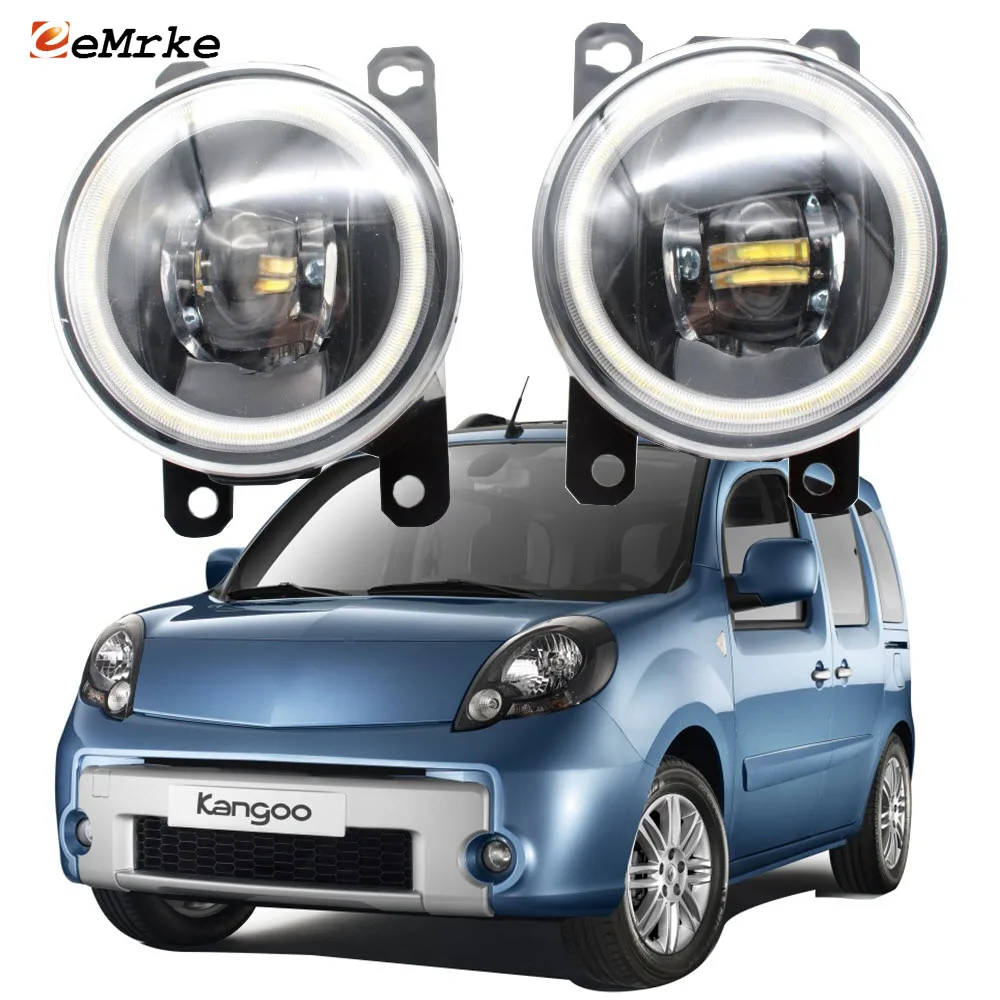 

LED Fog Light Cut-Line Lens for Renault Kangoo/Grand Kangoo II W 2008-2013-2016-2018 Led Angel Eye DRL Daytime Running Lights