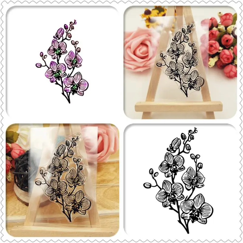 Пасхальные яйца цветы силиконовые прозрачные печать штамп DIY Скрапбукинг