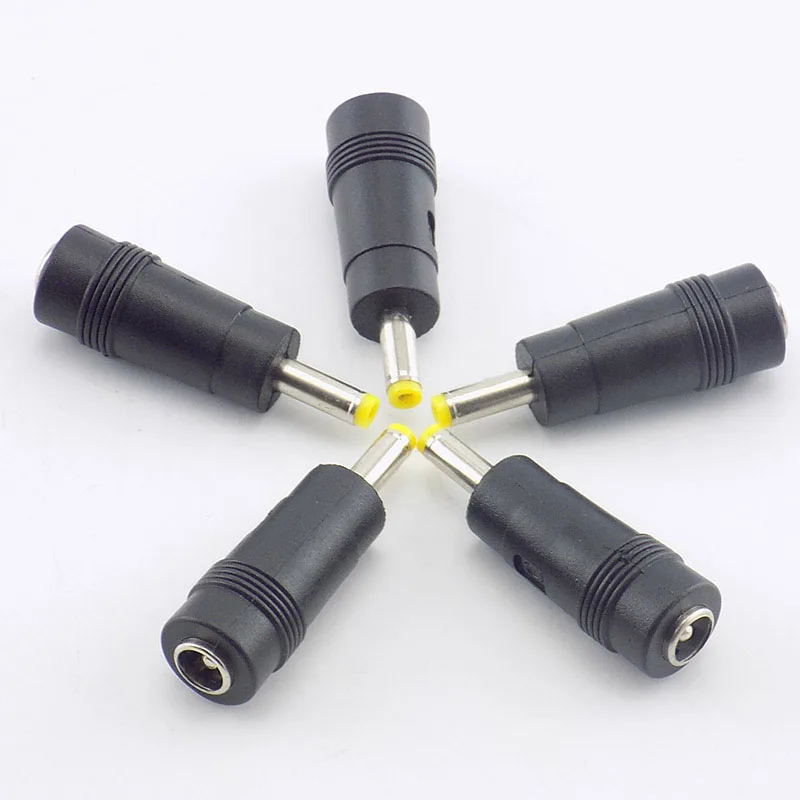 

5pcs 5.5mm X 2.1mm DC Female To 4.0mm X 1.7mm Male DC Power Plug Adapter Connector pc Computer Cables Jack Notebook Laptop U26