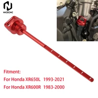 nicecnc motorcycle engine oil dipstick stick plug for honda xr650l 1993 2022 2020 2019 xr600r 1983 2000 xr 650l 600r 650 l 600 r