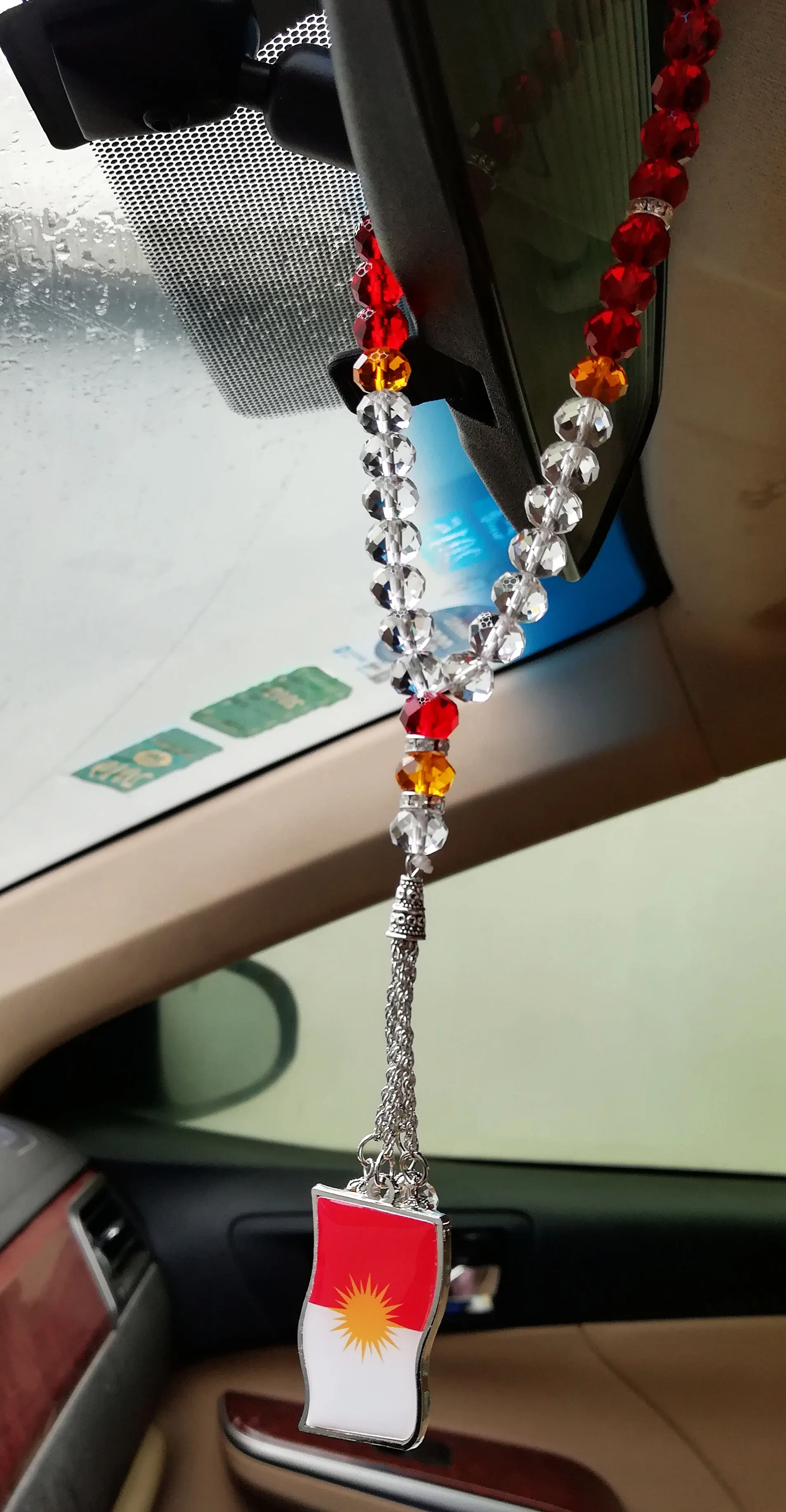 Езидов езидских флаг Necklac Брелок чехол для телефона автомобиля подвесная Yezidische