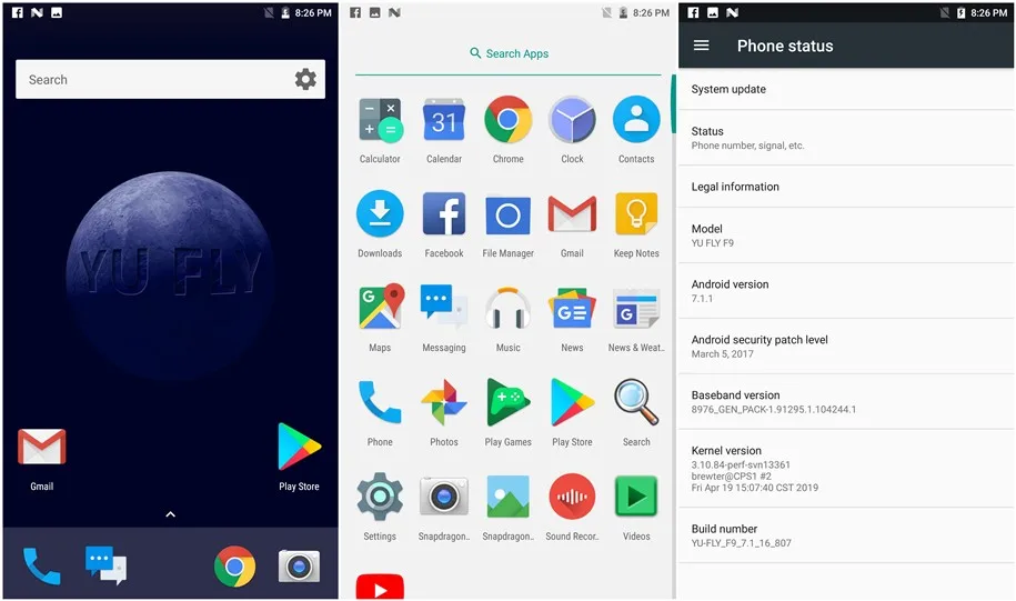 YU FLY F9 4G смартфон 4 Гб 64 Гб 6,0 дюйма 2K экран Snapdragon 653 Восьмиядерный двойной задний 16 Мп+ 16 МП отпечаток пальца 4180 мАч Android 7,1