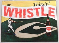 retro vintage metal tin sign thirsty just whistlebaseball beer home kitchen bar restaurant wall decor sign 12x8inch