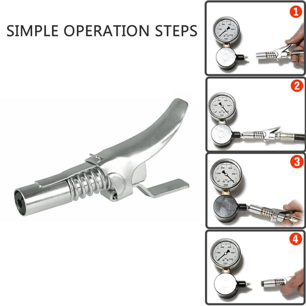 Быстроразъемный зажим для смазки штуцер высокого давления с двойной ручкой