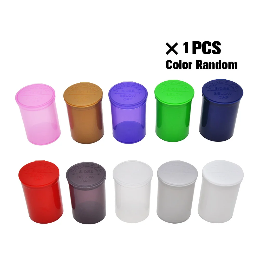 

30 Dram Empty Squeeze Pop Bottle-Vial Medical Herb Pill Box Container Herb/Spice Container.Color Random