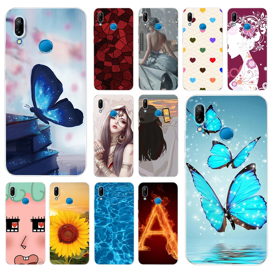 Чехол для Huawei P20 Lite чехол P 20 lite мягкий силиконовый бампер телефона полностью