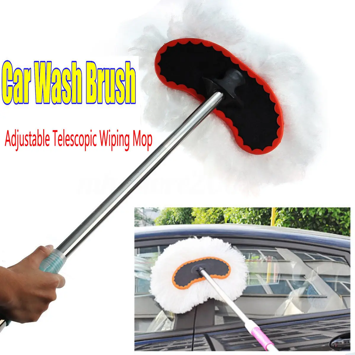 

Car Wash Brush Wiping Soft Delicate Milk Silk Mop Head Cleaning Tool High Quality Strong Water Absorption Easy To Clean Mop Head
