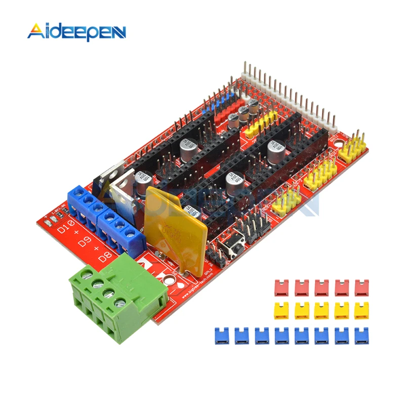 Плата управления 3d принтером RAMPS 1 4 REPRAP MendelPrusa для Arduino Mega аксессуары деталей 3D