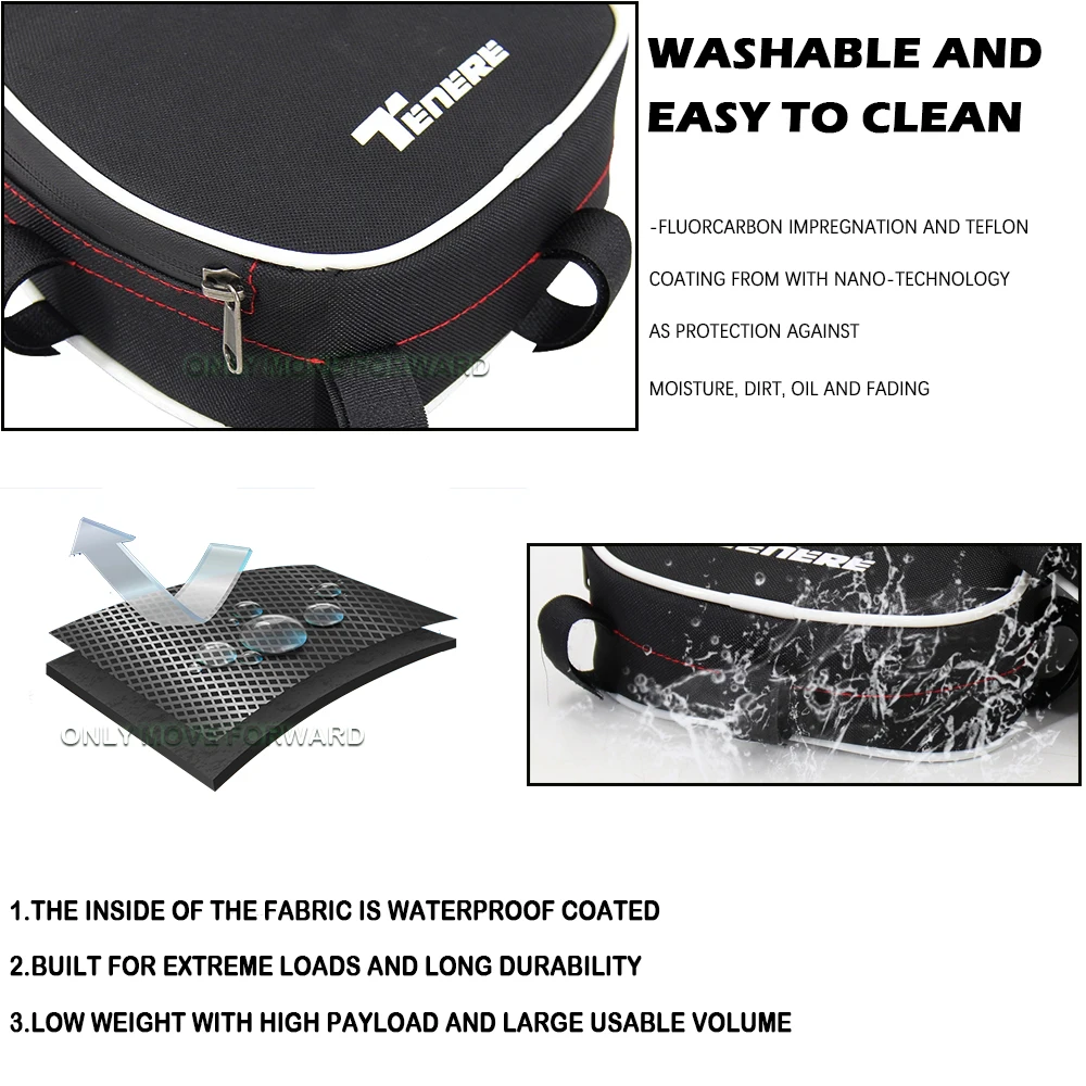

Fits For Yamaha Tenere 660 xtz660 XT660Z T660 Motorcycle Bags Frame Crash Bars Bag Waterproof Bag Tool Placement Bag Frame Bags