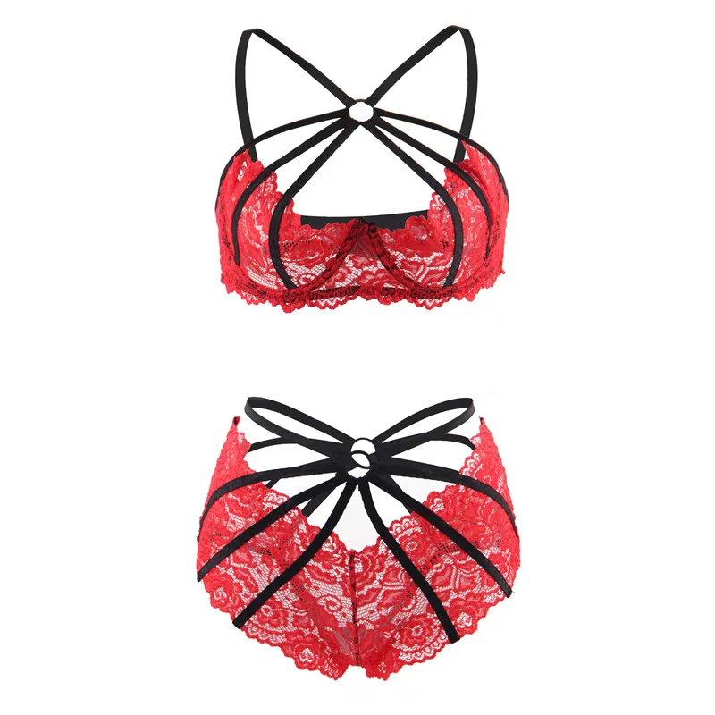 

Black Lace Seductive Bra Set Sexy Underwear