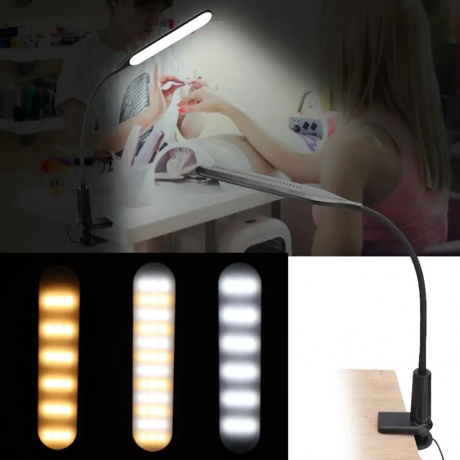 Светодиодный USB настольная лампа для ухода за глазами и ногтевого дизайна
