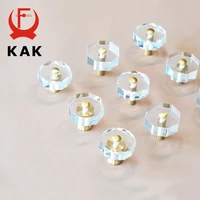 kak 10 pack fashion decorative crystal cabinet knobs and handles brass copper kitchen handle furniture handle pull door hardware
