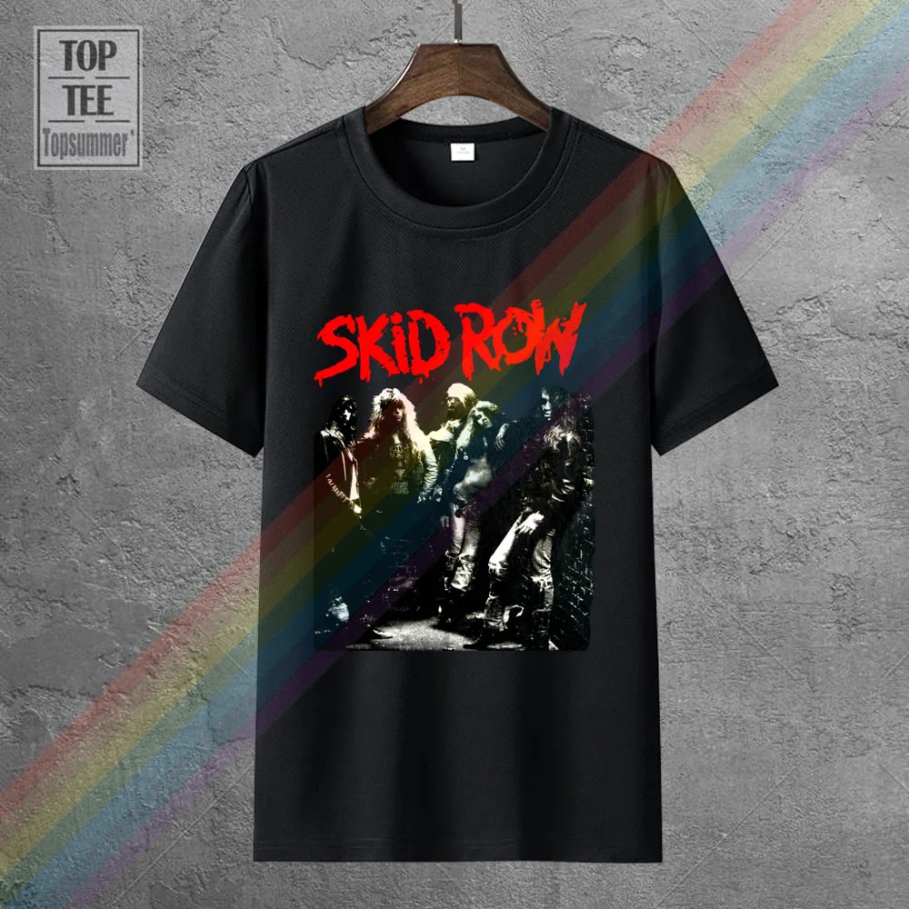 

Free Shipping 2018 Skid Row Skidrow Cinderella Alice Cooper New Black T Shirt Printed T Shirt Men T Shirt Casual Tops