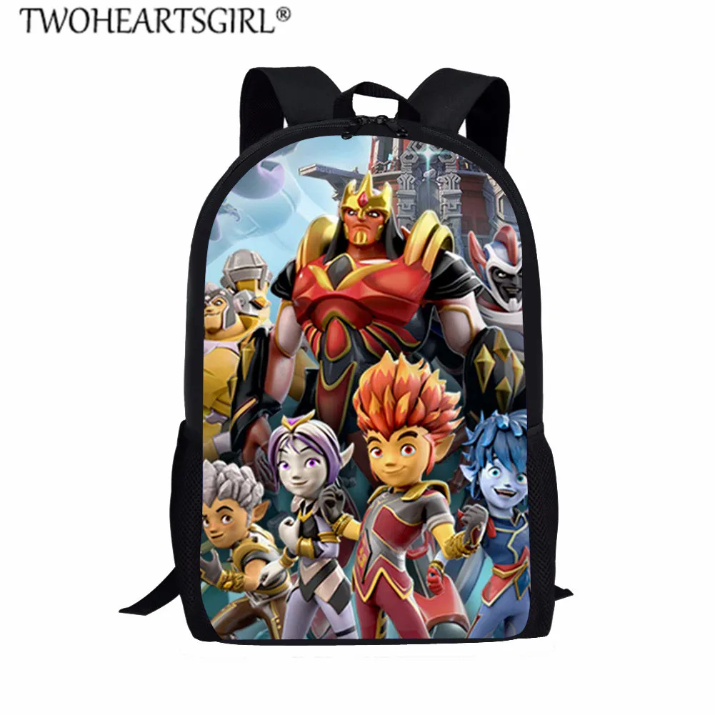LH1190C Twoheartsgirl детские школьные сумки для мальчиков игры Gormiti школьные сумки для учеников начальной школы большой емкости рюкзак наборы для девочек мальчиков ранец - Цвет: LH1190C