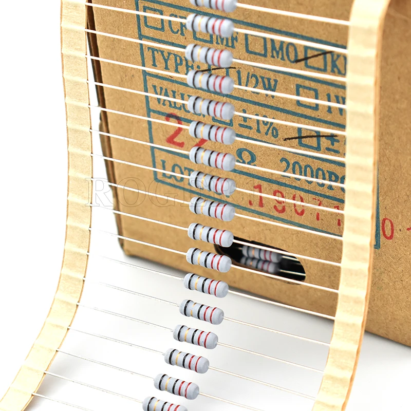 50 шт./лот 0,5 Вт Обмотанный предохранительный резистор 5% 0,1 0,15 0,22 0,47 0,5 1Р 3,3 4,7Р 5,1 10Р 22 12Р 30Р 47Р 51Ом Проволочный резистор 1/2 Вт на.