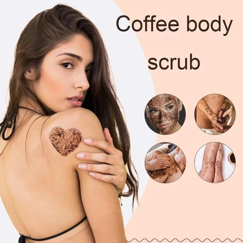 Coffee Scrub Body Scrub Cream Dead Sea Salt For Exfoliating Cellulite 1 Anti Treatment Moisturizing Acne Whitening Bag S2G2