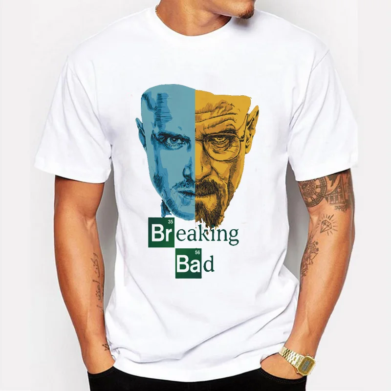 Рекламная акция, мужские футболки в стиле ретро, футболка tv Mr White Heisenberg Jessie Pinkman футболки с забавным принтом, топы с короткими рукавами - Цвет: 5549